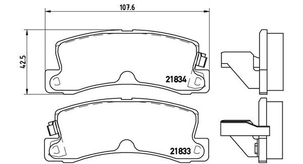 MAGNETI MARELLI Piduriklotsi komplekt,ketaspidur 363700483015